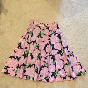 French Connection floral flowy skirt